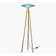 Lampadaire UFO turquoise