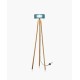 Lampadaire Nonne petit modèle turquoise